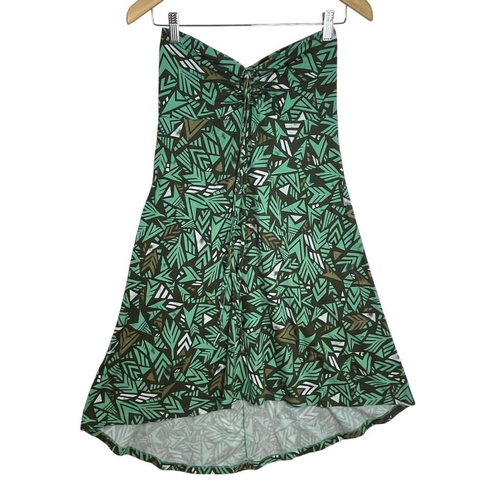 Patagonia‎ Skirt Women's Sm Green Geometric Boho Festival Outdoor Organic Cotton